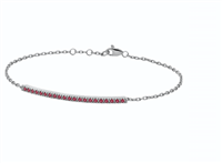 Bracelet Donna Oro Femme in Or blanc Rubino BROR-9-253 TENNIS